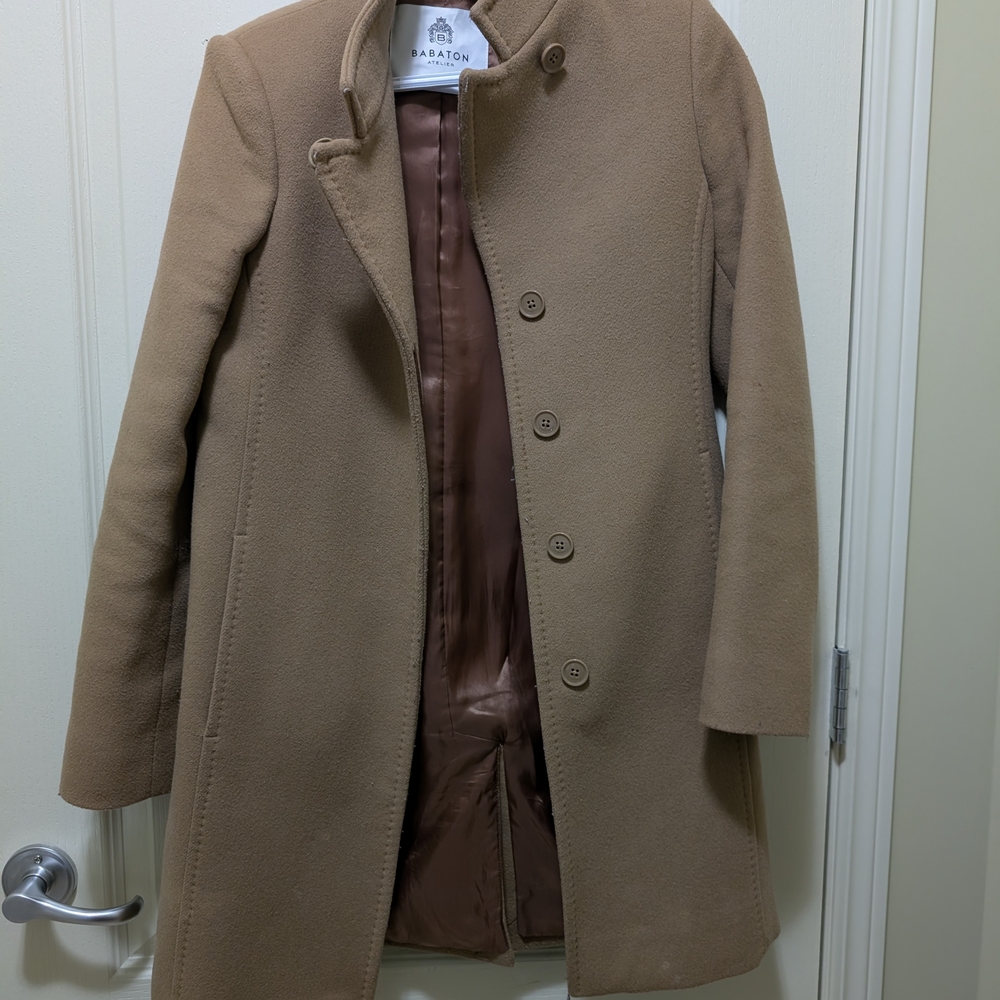 Babaton Tan Trench Coat